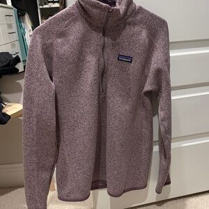Patagonia Heathered Purple Fleece Pullover